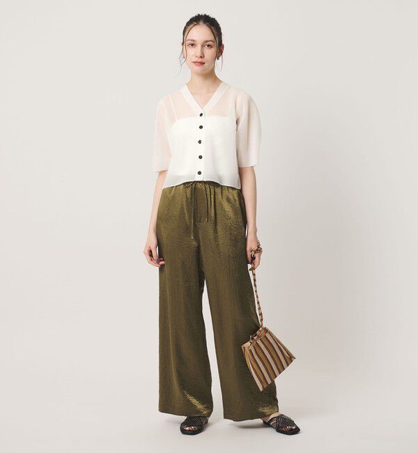 BEAUTY&YOUTH UNITED ARROWS「Vネック 畦ニット カーディガン ウォッシャブル」|カーディガン|