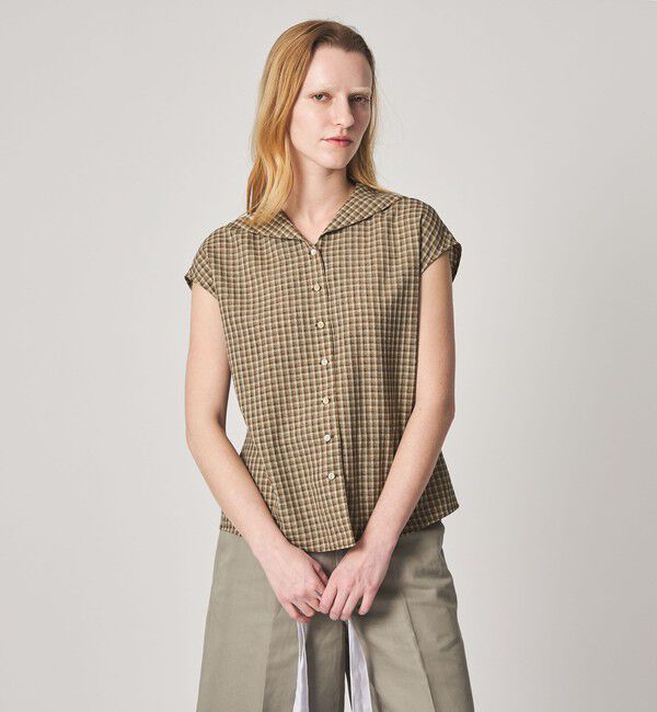 STEVEN ALAN「＜Steven Alan＞チェック ショートスリーブ シャツ」|シャツ・ブラウス|
