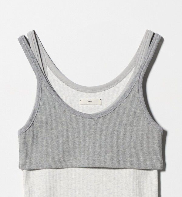 BEAUTY&YOUTH UNITED ARROWS「＜ONIT＞リブ レイヤード タンクトップ」|タンクトップ|