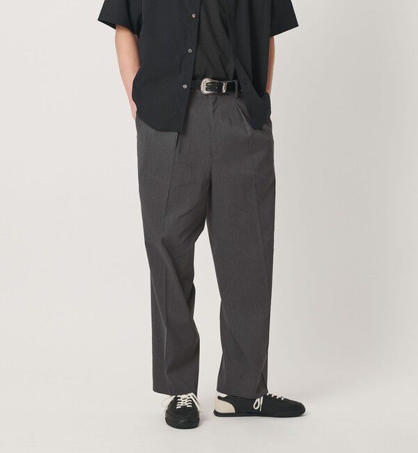 BEAUTY&YOUTH UNITED ARROWS「タンブル リネン スラックス NO.9」|チノ|