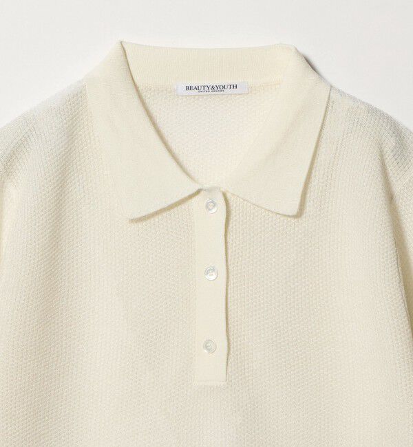 BEAUTY&YOUTH UNITED ARROWS「メッシュ ポロニット プルオーバー ウォッシャブル」|ニット・セーター|