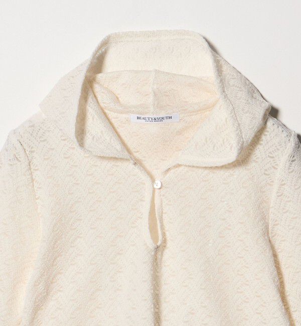 BEAUTY&YOUTH UNITED ARROWS「レース ショートスリーブ フーディ」|Tシャツ・カットソー|