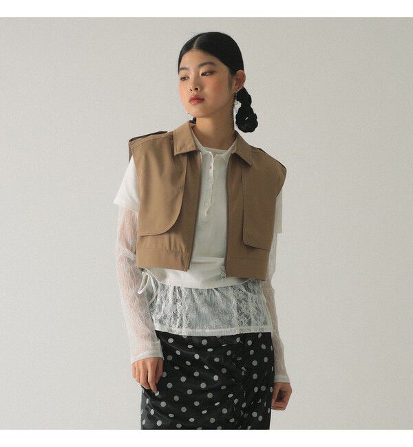 Ray BEAMS 「ジップ ヨーク ベスト」|ベスト・ジレ|