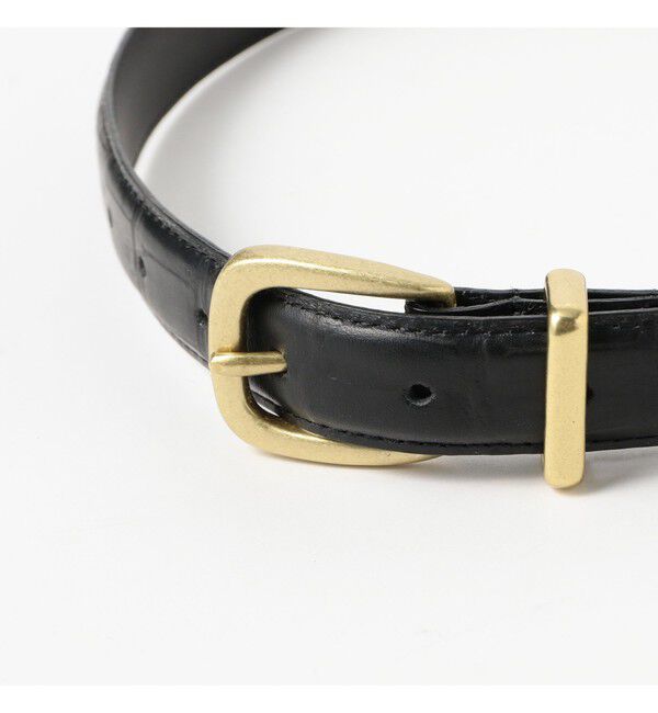 BEAMSBOY「25mm クロコ フェザー ベルト」|ベルト|