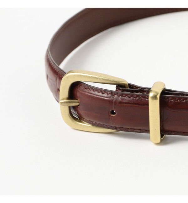 BEAMSBOY「25mm クロコ フェザー ベルト」|ベルト|