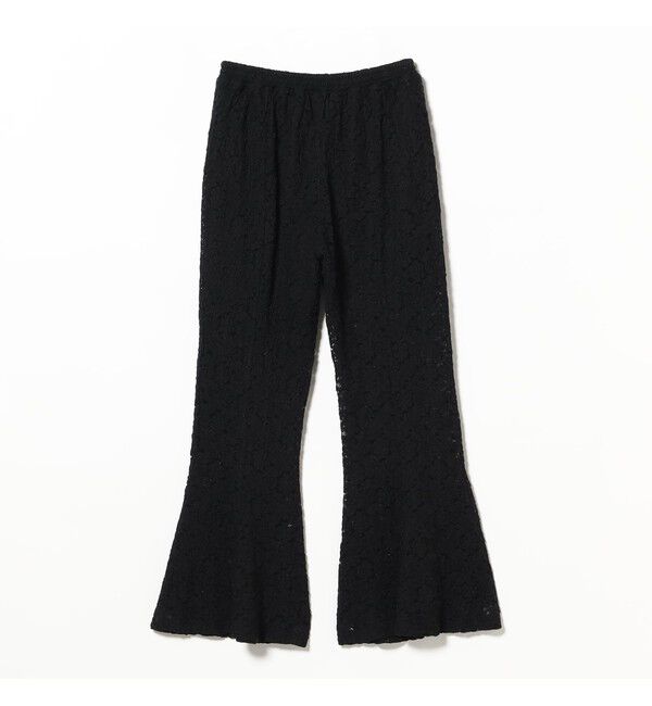 Ray BEAMS 「レース シアー フレア パンツ」|チノ|