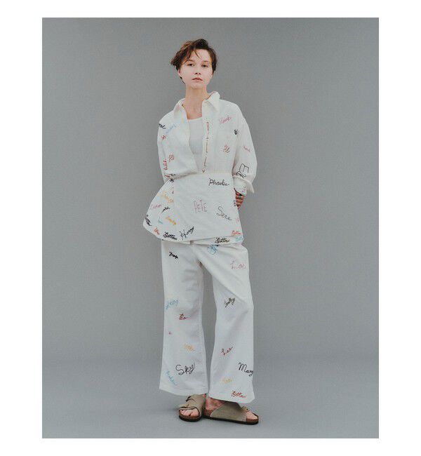 BEAMSBOY「エンブロ エプロン パンツ」|チノ|