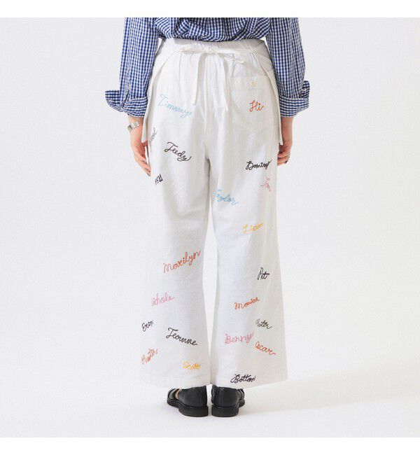 BEAMSBOY「エンブロ エプロン パンツ」|チノ|