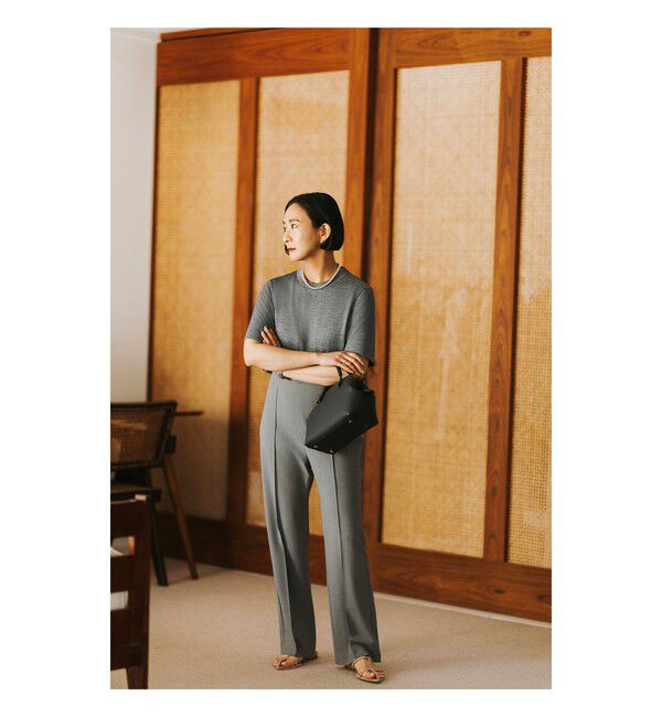 Demi-Luxe BEAMS 「【別注】スタイリスト佐藤佳菜子 &times; SLOANE / ウール混 クルーネック  Tシャツ」|Tシャツ・カットソー|