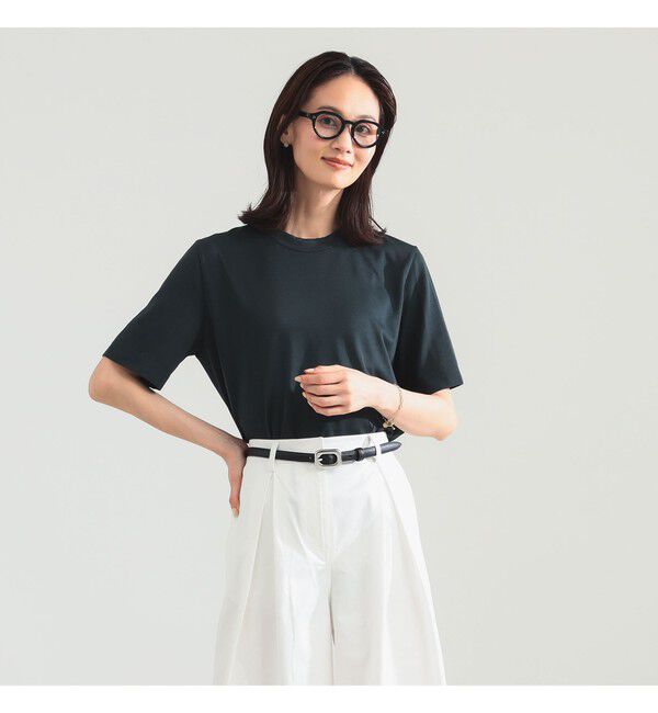 Demi-Luxe BEAMS 「【別注】スタイリスト佐藤佳菜子 &times; SLOANE / ウール混 クルーネック  Tシャツ」|Tシャツ・カットソー|