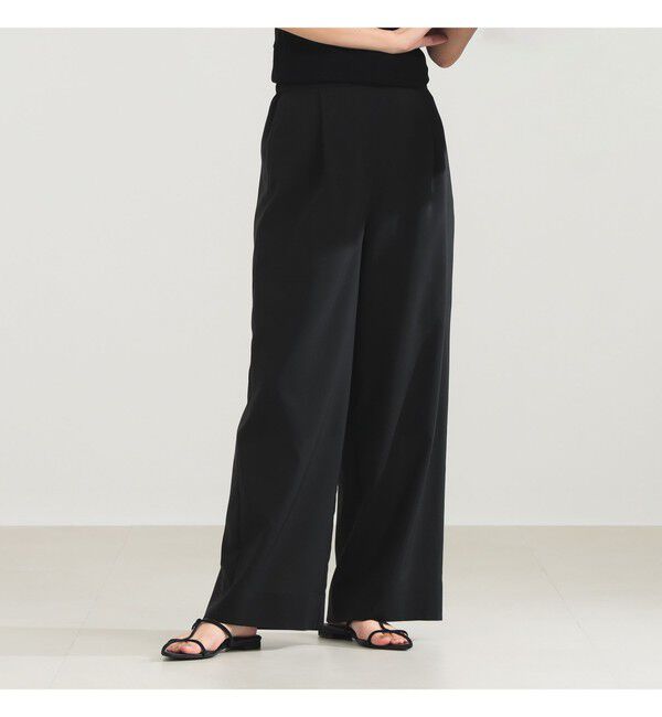 Demi-Luxe BEAMS 「AK+1 / シアー サイドベルト パンツ」|チノ|