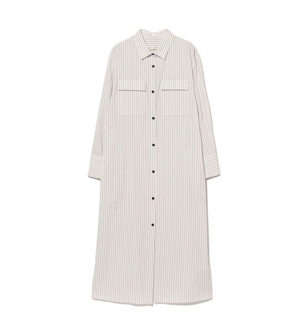 Demi-Luxe BEAMS 「ストライプ シャツ ワンピース」|ワンピース|
