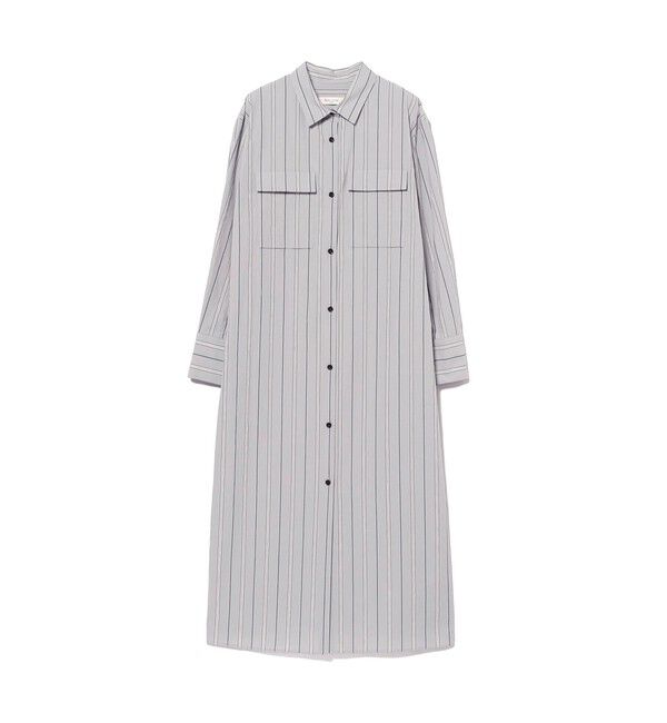 Demi-Luxe BEAMS 「ストライプ シャツ ワンピース」|ワンピース|