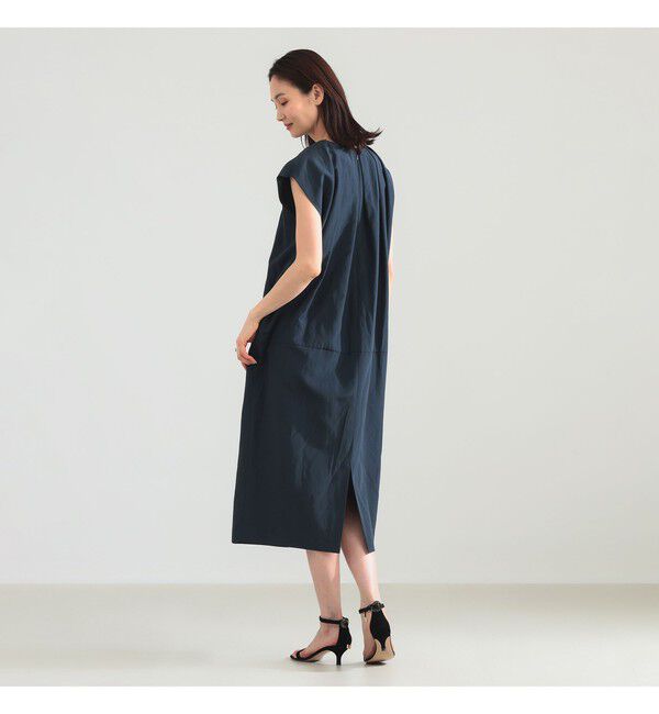 Demi-Luxe BEAMS 「リネン オーバー タック ワンピース」|ワンピース|