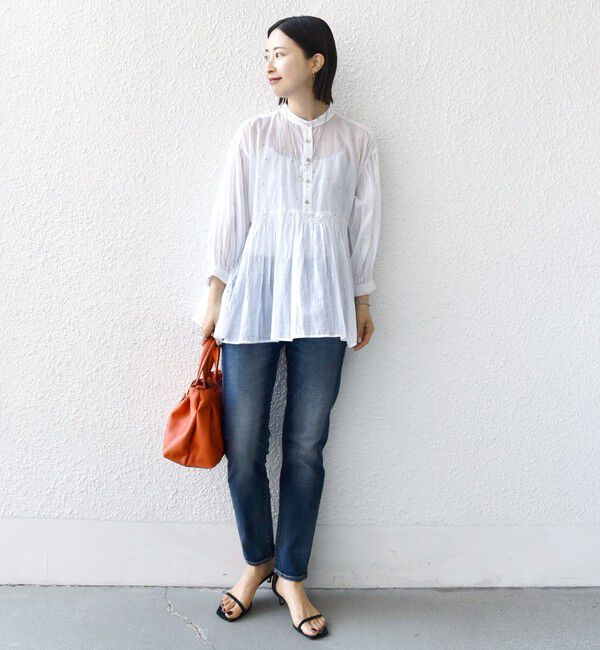 SHIPS for women「【WEB限定】スリム テーパード デニム」|その他|