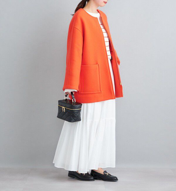 SHIPS for women「〈手洗い可能〉綿ドビー ティアード ギャザースカート◇」|スカート|