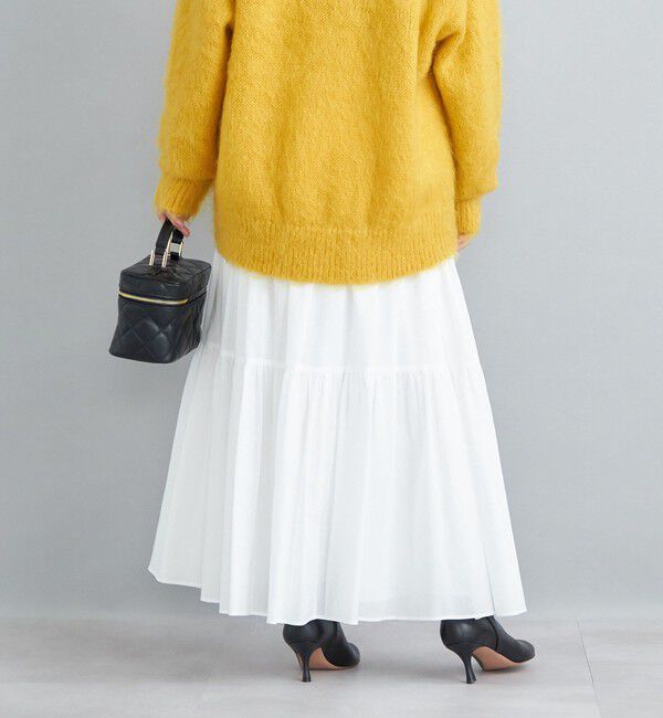 SHIPS for women「〈手洗い可能〉綿ドビー ティアード ギャザースカート◇」|スカート|