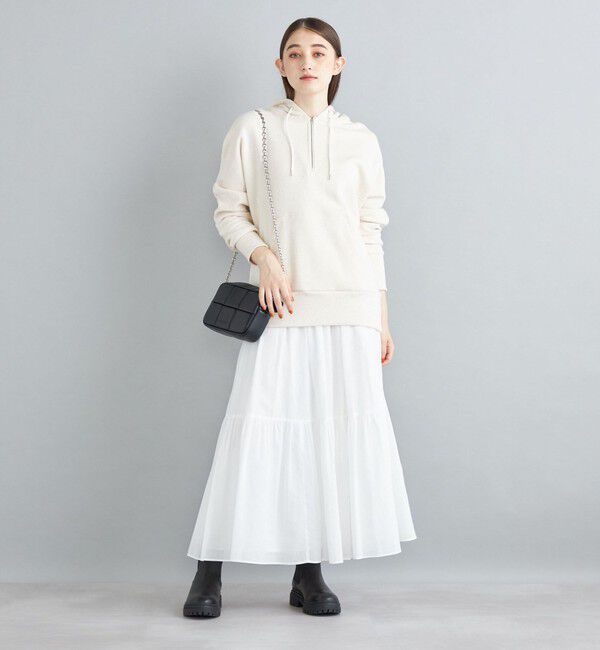 SHIPS for women「〈手洗い可能〉綿ドビー ティアード ギャザースカート◇」|スカート|