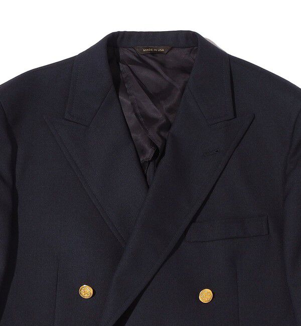 SHIPS「Southwick: PAXTON ウール ネイビー ダブルブレザー」|テーラードジャケット|