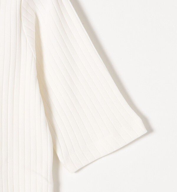 SHIPS any「《一部追加予約》SHIPS any:〈洗濯機可能〉テレコ リブ ハーフスリーブ TEE」|Tシャツ・カットソー|