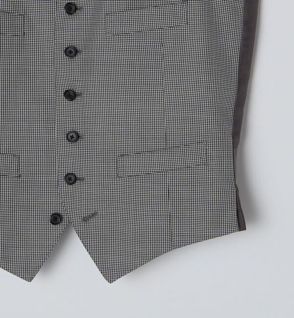 SHIPS「SHIPS: フォーマル ハウンドトゥース ベスト」|ベスト・ジレ|