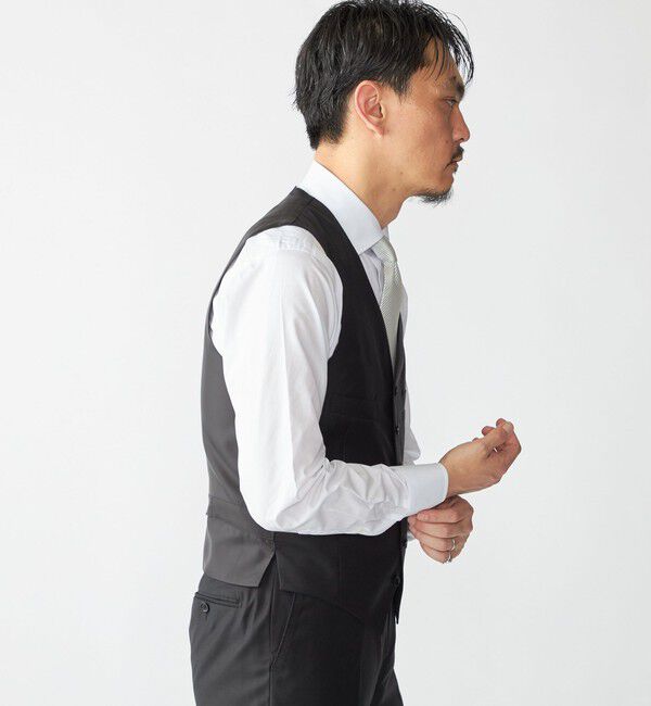 SHIPS「SHIPS: LORO PIANA FABRIC オーストラリス 無地 ベスト」|ベスト・ジレ|