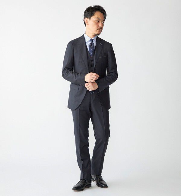 SHIPS「SHIPS: LORO PIANA FABRIC オーストラリス 無地 ベスト」|ベスト・ジレ|