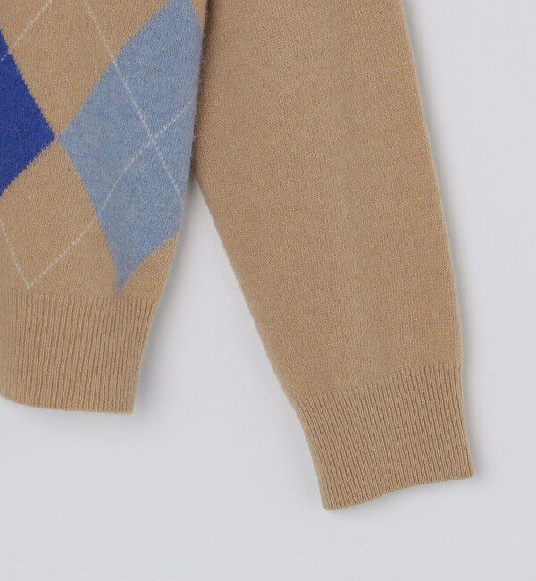 SHIPS「SHIPS: 12G イタリー ヤーン アーガイル クルーネック ニット プルオーバー」|ニット・セーター|