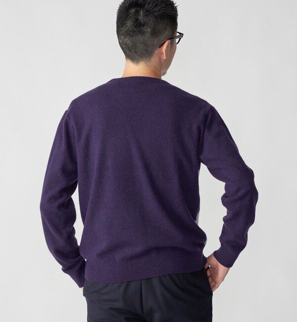 SHIPS「SHIPS: 12G イタリー ヤーン アーガイル クルーネック ニット プルオーバー」|ニット・セーター|