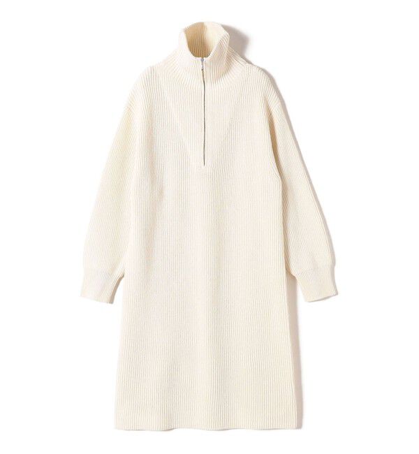 SHIPS for women「〈手洗い可能〉片畦編み ハーフ ジップ ワンピース」|ワンピース|