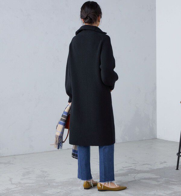 SHIPS for women「〈手洗い可能〉片畦編み ハーフ ジップ ワンピース」|ワンピース|