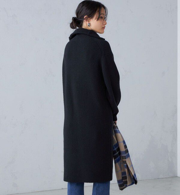 SHIPS for women「〈手洗い可能〉片畦編み ハーフ ジップ ワンピース」|ワンピース|