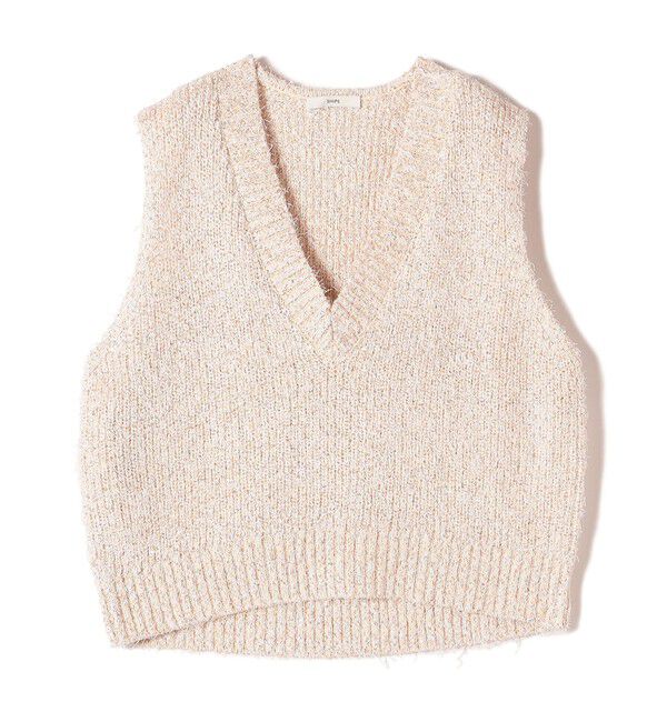SHIPS for women「〈手洗い可能〉カール ヤーン スパンコール ベスト 24SS ◇」|ベスト・ジレ|