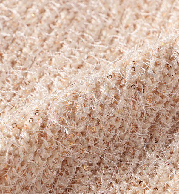 SHIPS for women「〈手洗い可能〉カール ヤーン スパンコール ベスト 24SS ◇」|ベスト・ジレ|