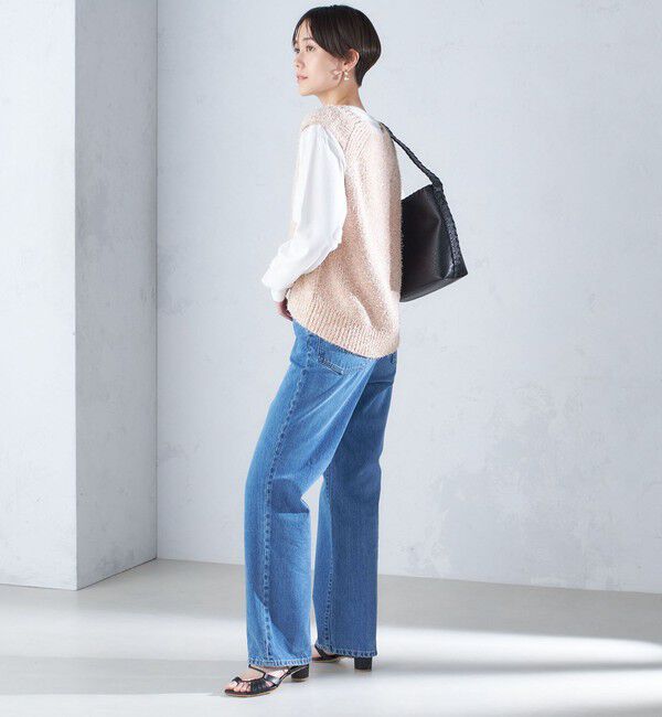 SHIPS for women「〈手洗い可能〉カール ヤーン スパンコール ベスト 24SS ◇」|ベスト・ジレ|