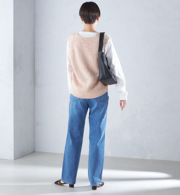 SHIPS for women「〈手洗い可能〉カール ヤーン スパンコール ベスト 24SS ◇」|ベスト・ジレ|