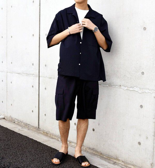 SHIPS any「SHIPS any:〈撥水・軽量・ストレッチ〉SOLOTEX(R)シアサッカー ワイド カーゴ ショーツ◇」|その他|