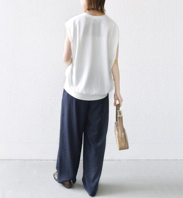 SHIPS for women「《一部追加予約》〈吸水速乾 / 防しわ / 接触冷感 / 手洗い可能〉ツイル ドロスト パンツ」|その他|