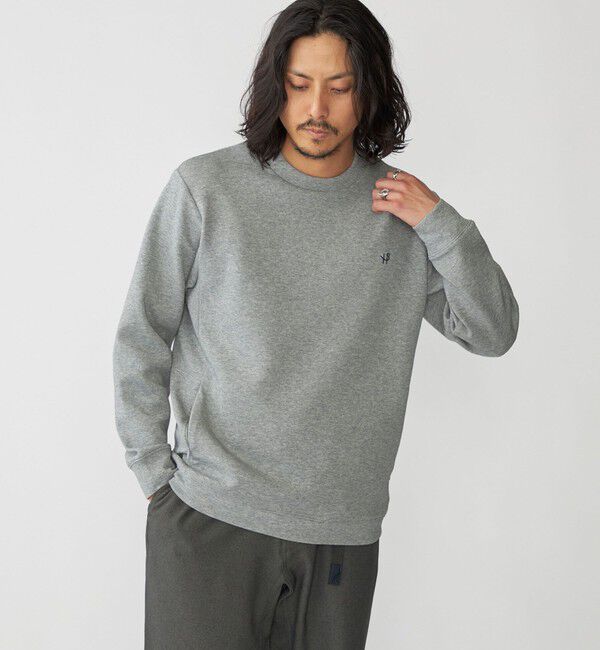 SHIPS「【WEB限定】SHIPS: テレワーク ビズ ワンポイントロゴ ハイゲージ ダブルニット スウェット」|スウェット・ジャージ|