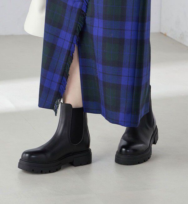 SHIPS for women「FAEDA:サイドゴア ブーツ」|ショートブーツ|ブラック