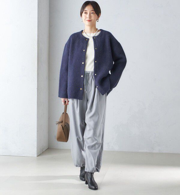 SHIPS for women「〈手洗い可能〉メランジ ツイル ドロスト パンツ」|その他|