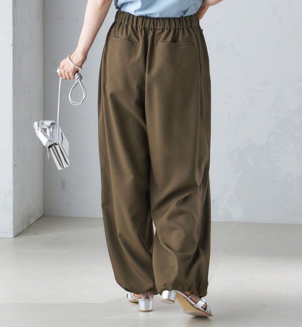 SHIPS for women「〈手洗い可能〉メランジ ツイル ドロスト パンツ」|その他|
