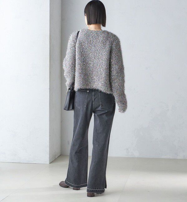 SHIPS for women「〈手洗い可能〉ラメ ニット 配色 カーディガン」|カーディガン|