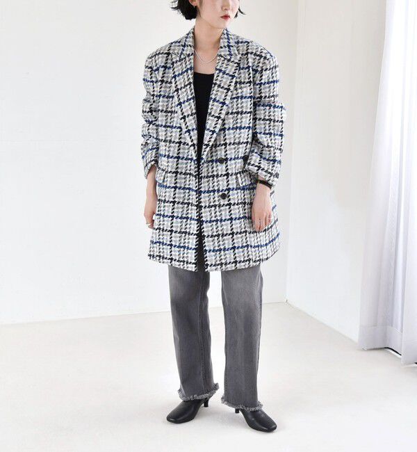 quaranciel「quaranciel: ツイード オーバー テーラード ジャケット」|テーラードジャケット|