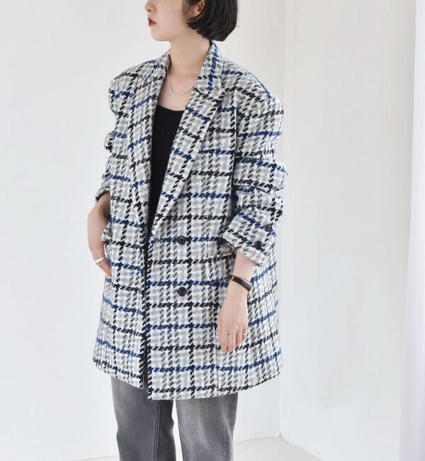 quaranciel「quaranciel: ツイード オーバー テーラード ジャケット」|テーラードジャケット|