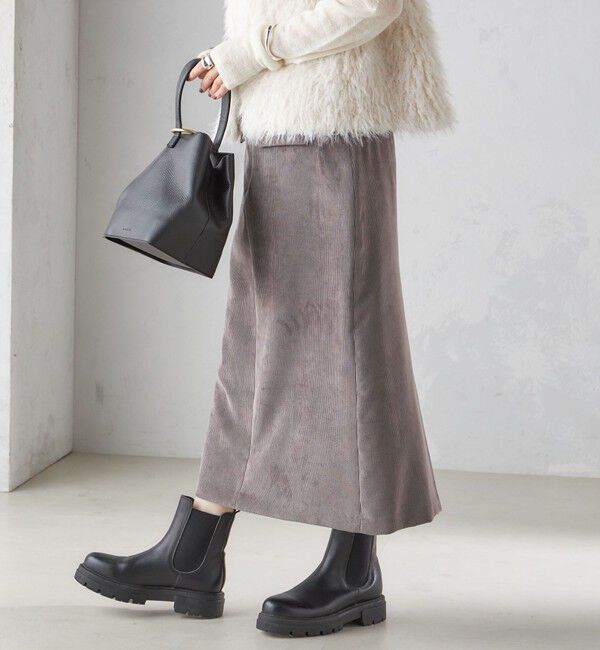 SHIPS for women「〈洗濯機可能〉コーデュロイ セミフレア スカート」|スカート|グレー