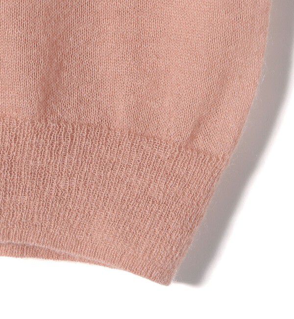 SHIPS for women「Wai＋:〈手洗い可能〉モヘヤブレンド 半袖 プルオーバー」|ニット・セーター|