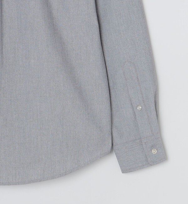 SHIPS「【WEB限定】SHIPS: 防シワ・吸水速乾 Drymix(R) ワンポイントロゴバンドカラーシャツ」|シャツ・ブラウス|