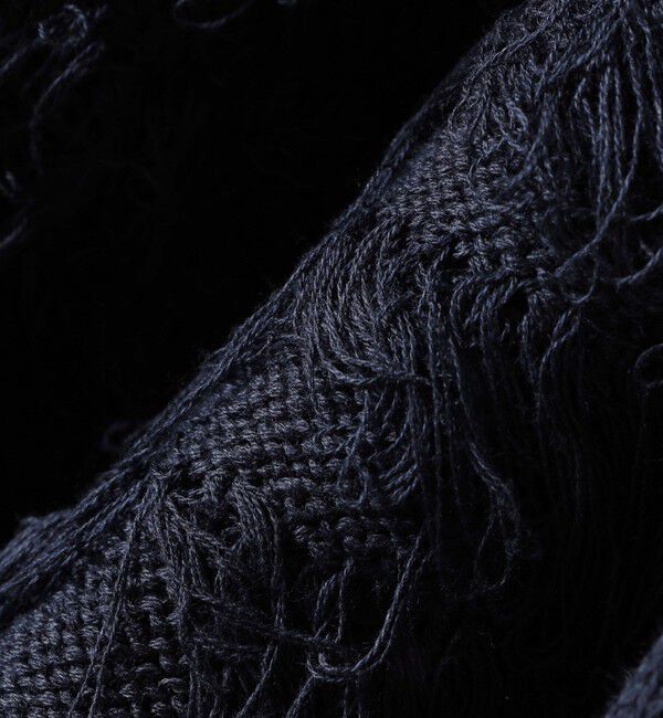 SHIPS for women「〈手洗い可能〉ギマ フリンジ ショート カーディガン」|カーディガン|