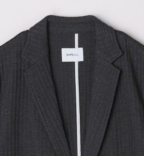 SHIPS any「SHIPS any:〈洗濯機可能〉TEXBRID(R) ワッフル ニッティング ジャケット◇」|テーラードジャケット|